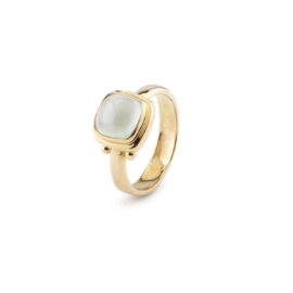Ring 22 krt | aquamarijn